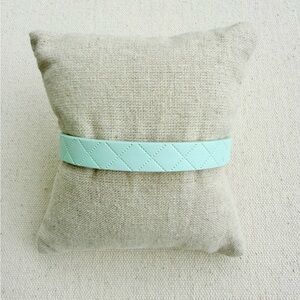 *Single Leather Band* KEEP COLLECTIVE Retired Mint Quilted *NIP*